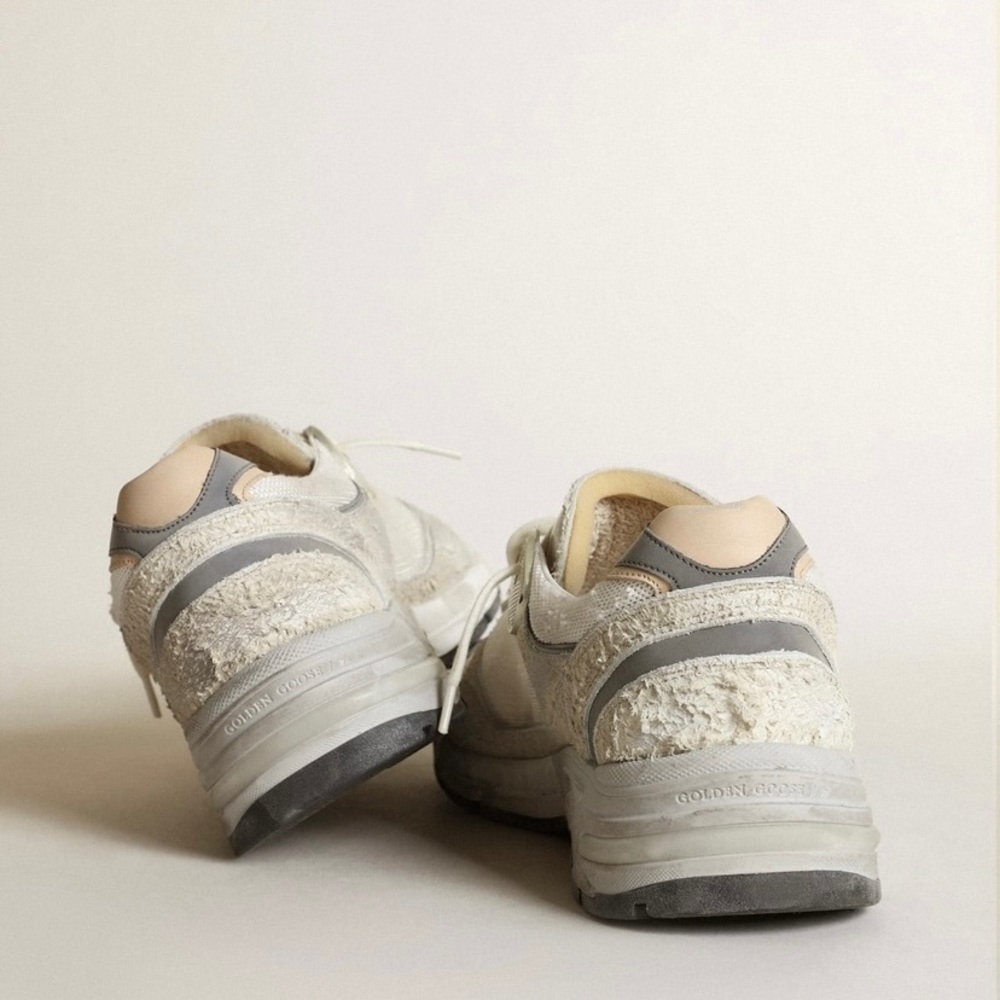 Golden GOOSE *NEW*  Dad Star Sneakers white and grey suede with white star Sz 38 - Picture 4 of 17